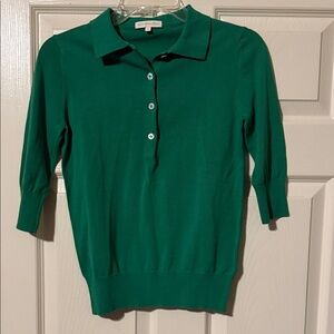 ANN MASHBURN Emerald Button-Down Shirt